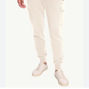 Starter Mens Fleece Cargo Jogger Size L